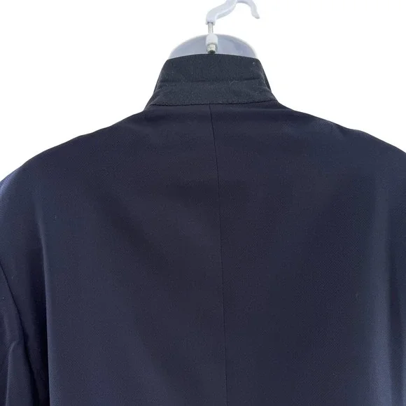 Ermenegildo Zegna Suit Jacket Mens 44 Navy Blue 100% Trofeo Wool 2 Blazer Italy